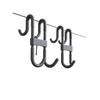 Over the Door Hooks, Adhesive-Free Double Sided Hooks for Bathroom Glass Door, Kitchen, S Hooks, 2 Pack