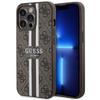 Etui do iPhone 13 Pro Max Guess 4G Stripes MagSafe Brązowy