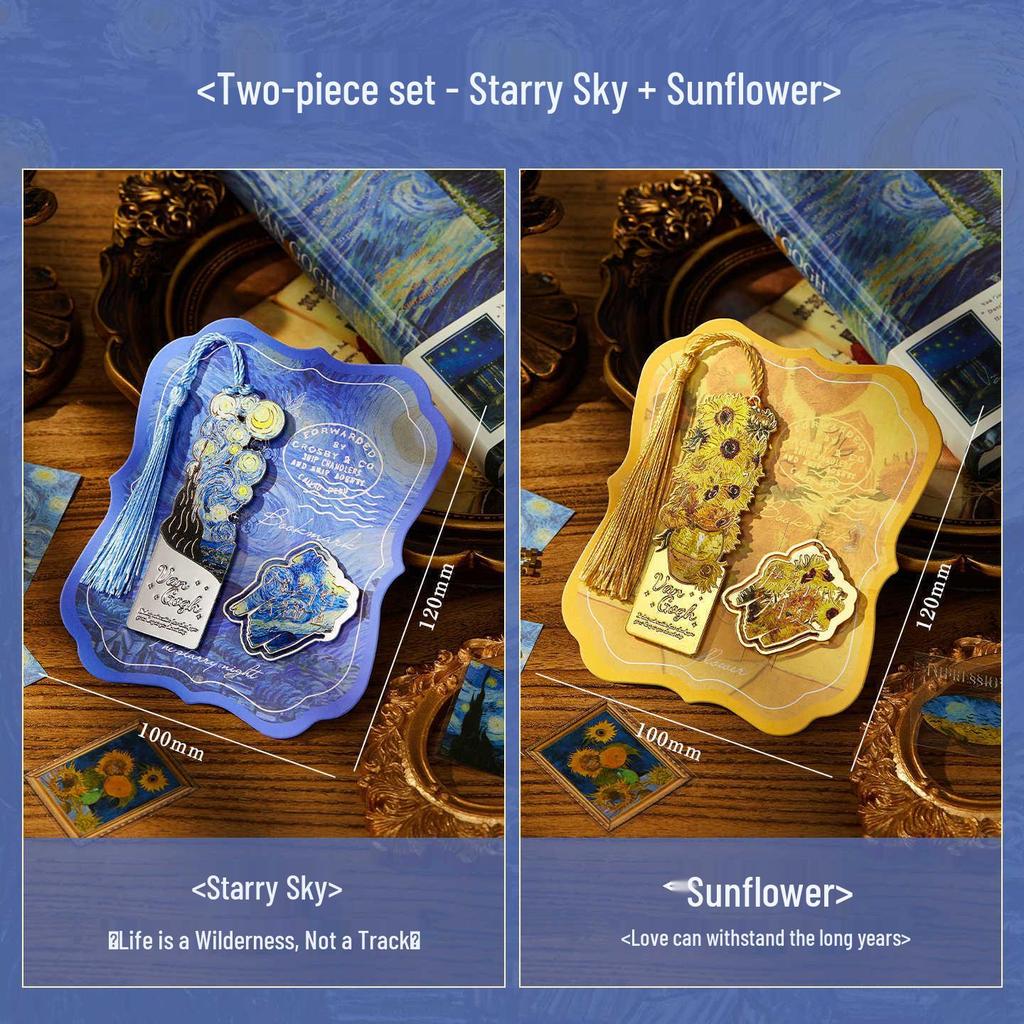 Vintage Van Gogh Metal Bookmark: Creative Back-to-School or Birthday Gift for Students and Girls