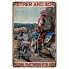 Vintage Retro Motorcycle Tin Sign Metal Wall Art Decor for Home Garage Man Cave Bar Cafe 20x30cm