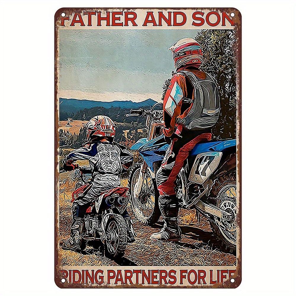 Vintage Retro Motorcycle Tin Sign Metal Wall Art Decor for Home Garage Man Cave Bar Cafe 20x30cm