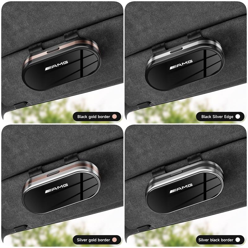 Car Sun Visor Glasses Holder High End Sunglasses Gift Box For Mercedes Benz AMG GLC W203 W206 W220 W205 W211 W212 W201 W210 W108