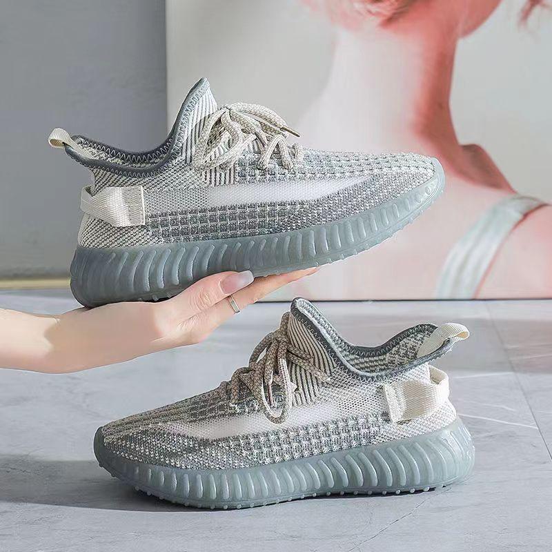 [Agent special shot] Women's summer new mesh shoes flying woven breathable mesh sports and leisure shoes