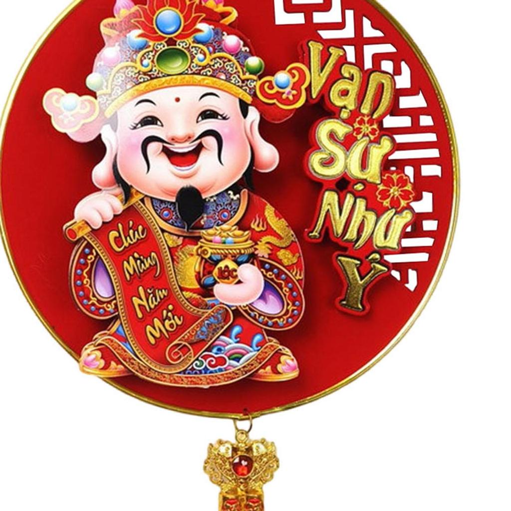 New Year Pendant Paper Hanging Decoration Lunar New Year Ornament Entryway Sign for Chinese New Year