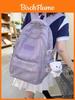 Nylon School Backpack For Girls And Boys With Design And Animal Print For Middle School Use
