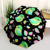 1pc Colorful Birds Pattern Automatic Folding Umbrella, Portable & Foldable Design with 8 Ribs, Casual Outdoor Accessory Yy250805065