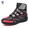 Stivali in Pelle da Moto Traspiranti Antiscivolo Resistenti all'Usura per Piloti Scarpe alla Caviglia da Corsa per Moto Nuovi Stivali da Motociclista