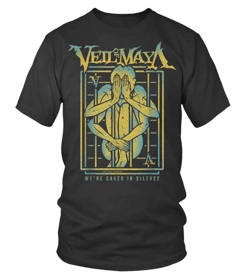 Vtg Veil Of Maya Band Heavy Cotton Full Size Unisex Black Classic Shirt BT481 M