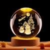 Crystal Ball Night Light: Starry Sky Carved Desktop Ornament Gift