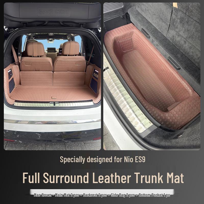 Full Coverage Trunk Mat for 26 NIO ES9 Models: Seat Back & Tail Box Interior Accessory