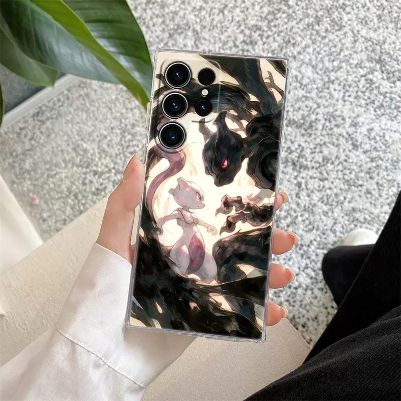 Pokemons Umbreons Gengars S25FE Clear Case For Samsung Galaxy S25 S24 S23 Ultra S20 S21 FE S22 Plus A56 A36 A17 A07 Phone Cover