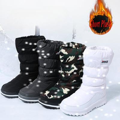 Stivali da neve da donna invernali con plateau, spessi, in peluche, impermeabili, antiscivolo, stivali da donna alla moda, scarpe calde in pelliccia da donna, Botas De Mujer