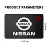 2025 Para Coche Nissan Alfombrilla de Silicona Antideslizante Insignia Emblema de Consola Interior Almohadilla Antideslizante Para Nissan X-trail Qashqai Note Juke Sentr