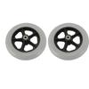 2pcs Wheelchair Wheel Wide 8 Inch Replacement Electric Wheelchair Accessory for Electric Wheelchairs Gray