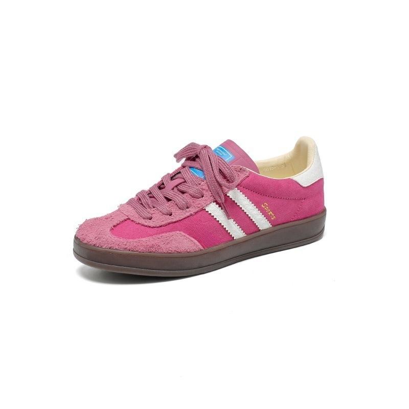 Rosa deutsche Trainingsschuhe Damen 2025 neu Leder lässig Retro Sportschuhe vielseitig flachsohlig Forrest Gump Schuhe Damen