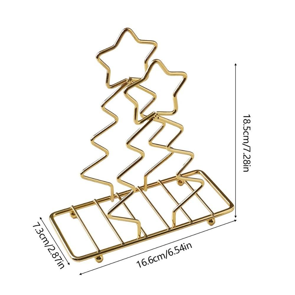 Ny Julgransjärn Servetthållare Modern Stil Stabil Pappersdispenserställ Multifunktionellt Pappersförvaringsställ Bordsdekoration