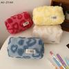 Plush Makeup Bags Soft Travel Cosmetic Storage Bag Portable Love Print Organizer Pencil Case Cute Clutch Pouch