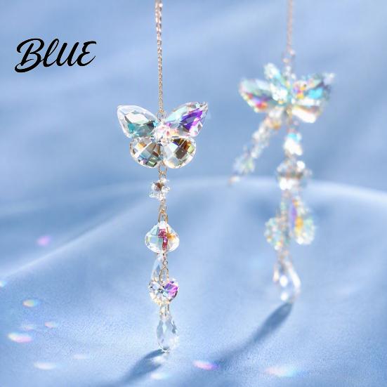 Sophisticated Birthday Gifts for Women Butterfly & Dragonfly Crystal Suncatcher Colorful Rainbow Maker Prism Hanging Creative Home Lovers Ornament,