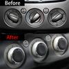3pcs Heater A/C Climate Control Switch Knobs Set For Ford Focus Fusion S-Max C-Max 2004-2015