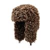Womens Faux Shearling Fleece Hat Winter Warm Windproof Ear Protection Beanie Cap Outdoor Cold Weather