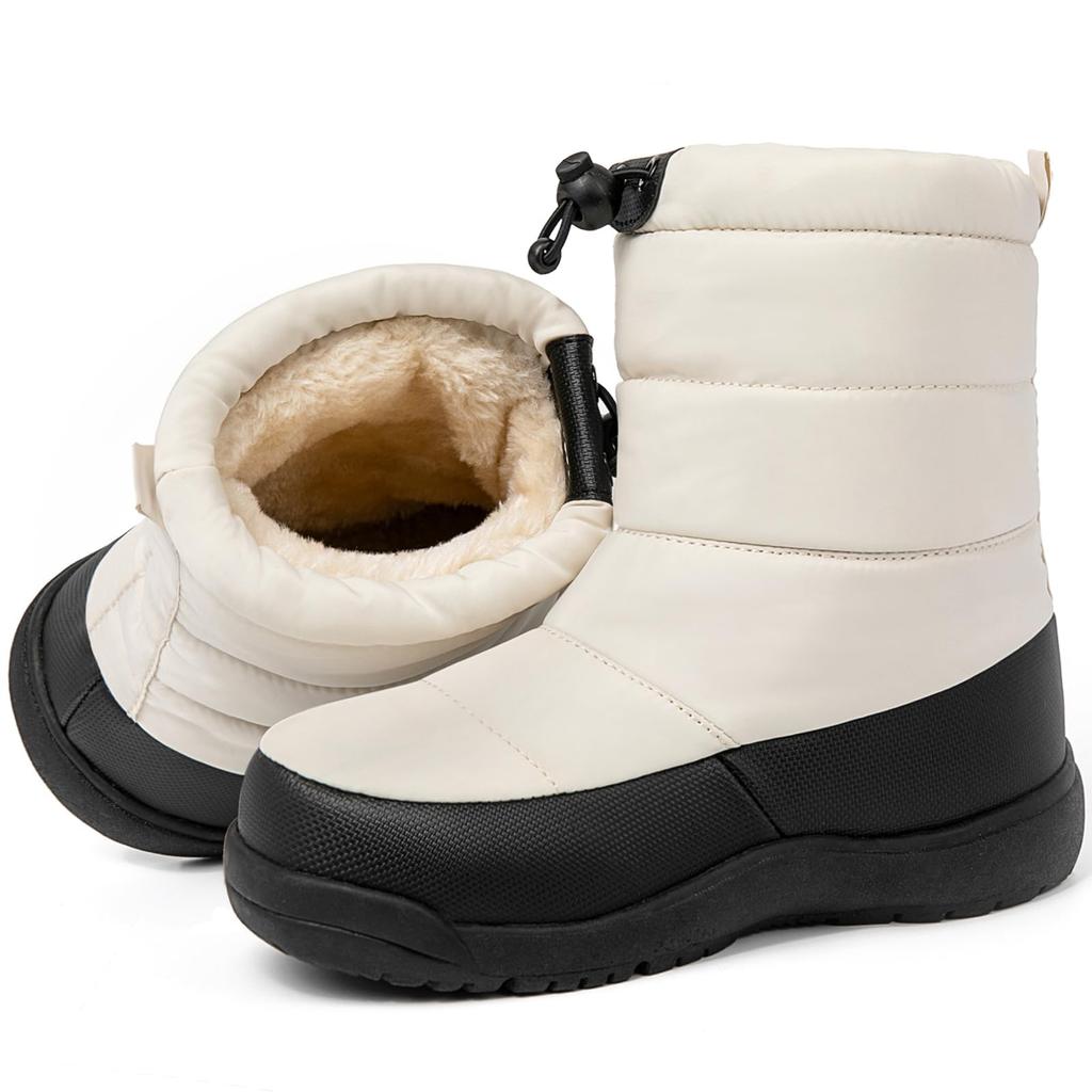 SOARHOPE Snow Boots for and Winter Snow Boots with Fleece Lining and Boa Ideal for Hokkaido Kids, Boys, Girls, Women, Lining, Lightweight,