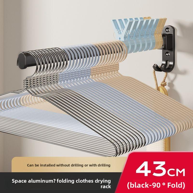 Multi-functional No-Drilling Home Balcony Storage Wall-Mounted Clothes Rail