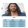 Schauspieler Can Yaman Fotodecken Weiche Warme Flanell-Kuscheldecke Bettwäsche für Bett Wohnzimmer Picknick Reisen Zuhause Sofa