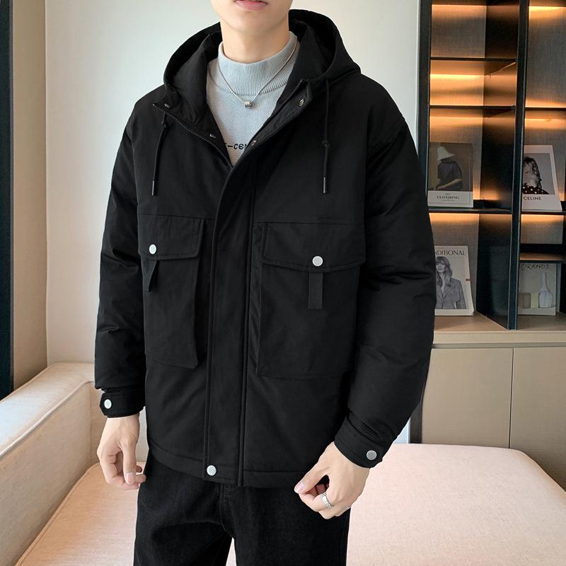 

Хлопковая куртка для мужчин, теплое и плюшевое толстое пальто, хлопковая куртка для мужчин, повседневная куртка L