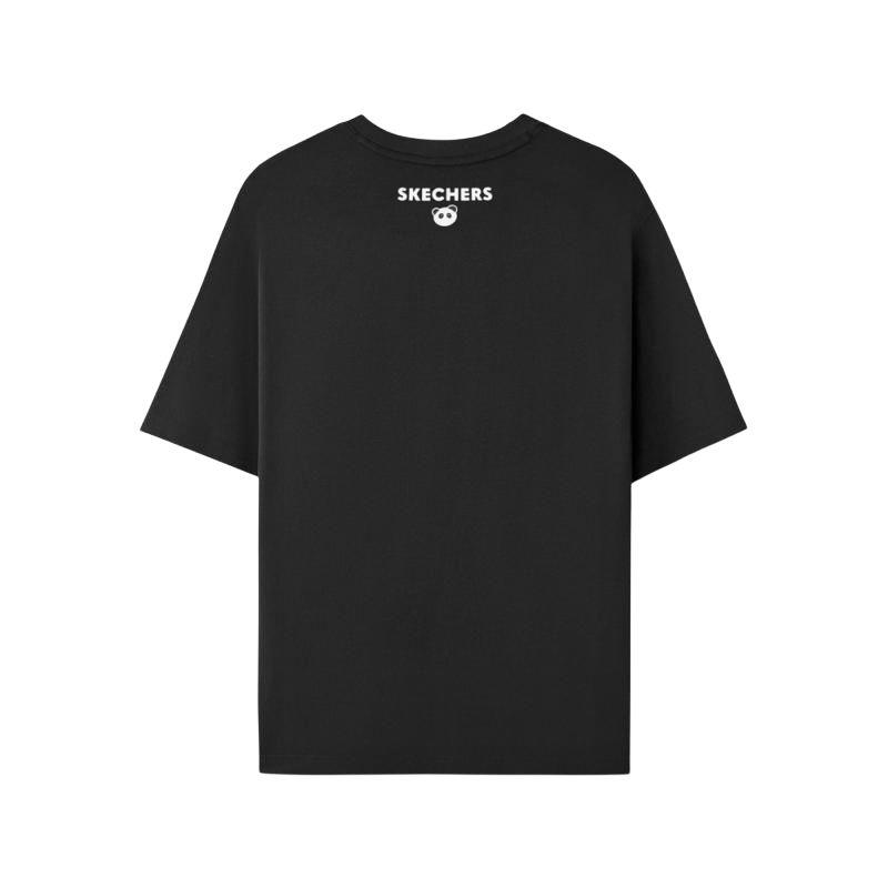 Skechers Fashion Series Comfortable Round Neck Pullover Short Sleeve T-Shirt Unisex Tops L325U100-0018