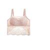 Lace Can Be Worn Outside Women's Anti-light Sexy Back Tube Top Bra Thin Large Size Bra