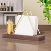 New Wood Tissue Holder Creative Design Elegant Toothpick Box Multifunction Desktop Organizer Dining Table