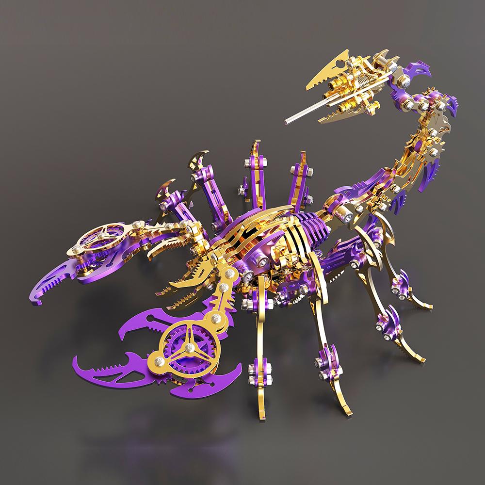 3D Assembly Kit Gifts for Children Anti-Stress Metal Mechanical Insect Animal Puzzles Toys for Adults