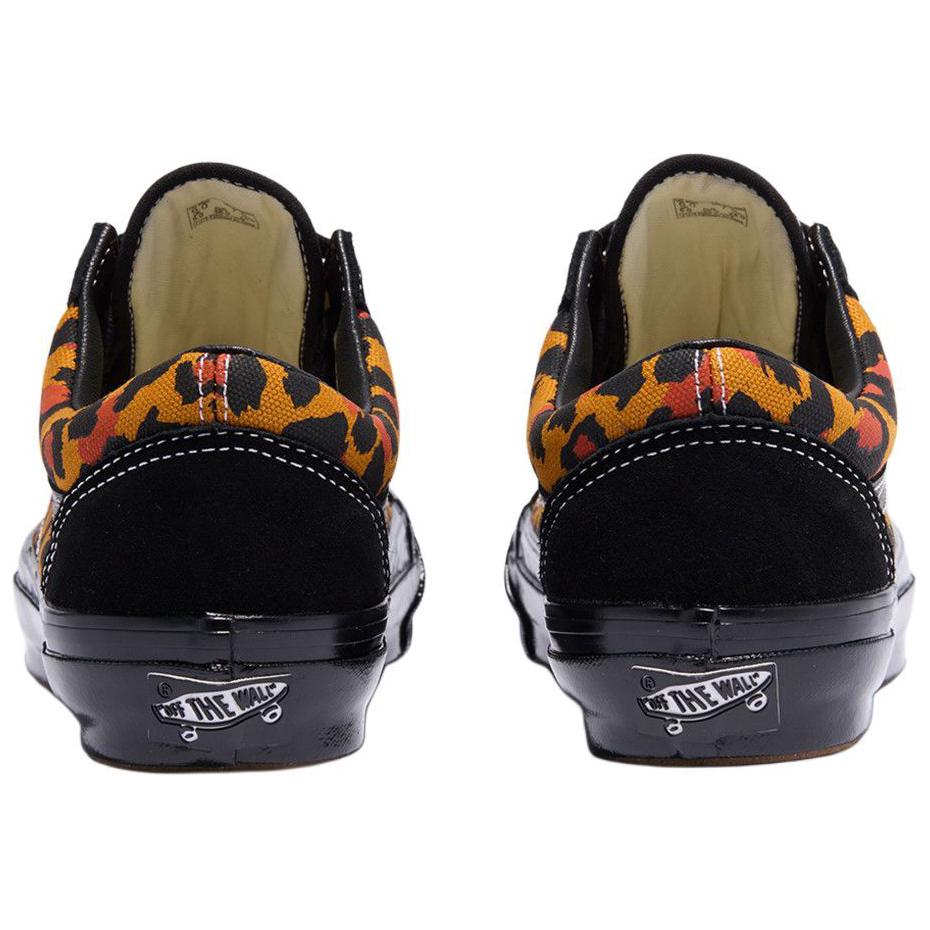 Vans Old Skool Soft Comfortable Low Top Skate Shoes Unisex Sneakers Black Orange VN000D56BKA1