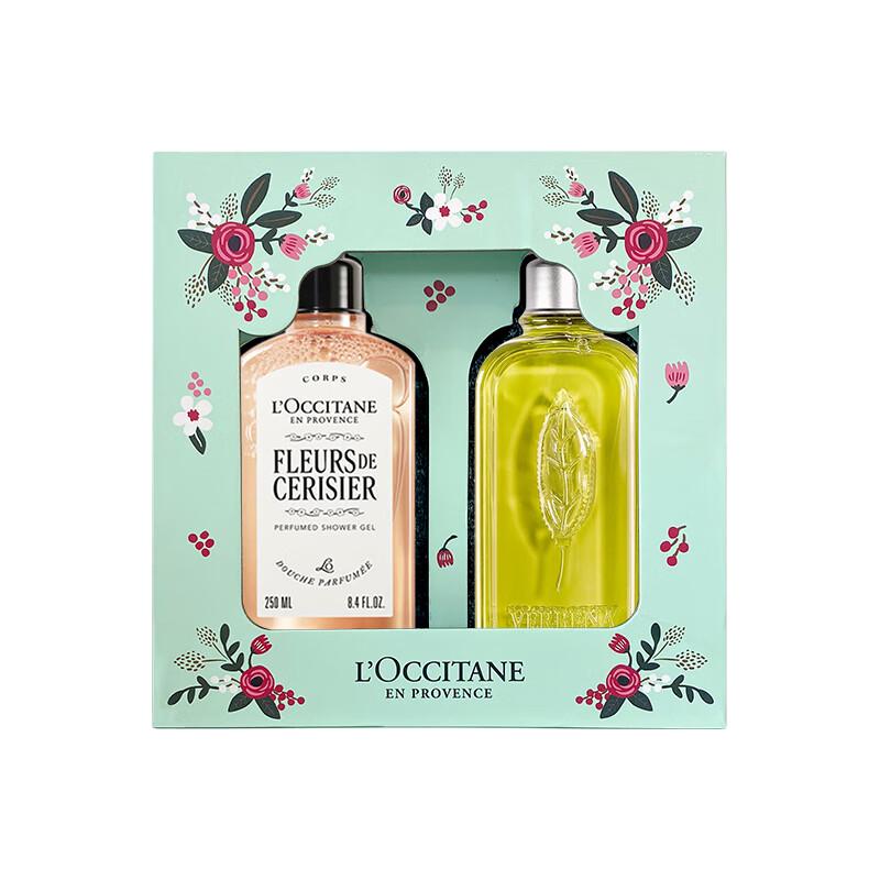 L'Occitane Cherry Blossom & Verbena Shower Gel & Jelly Gift Box