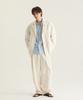 Oteumilkape [Unisex] Dyed Tapered Elastic Waist Pants - Ivory