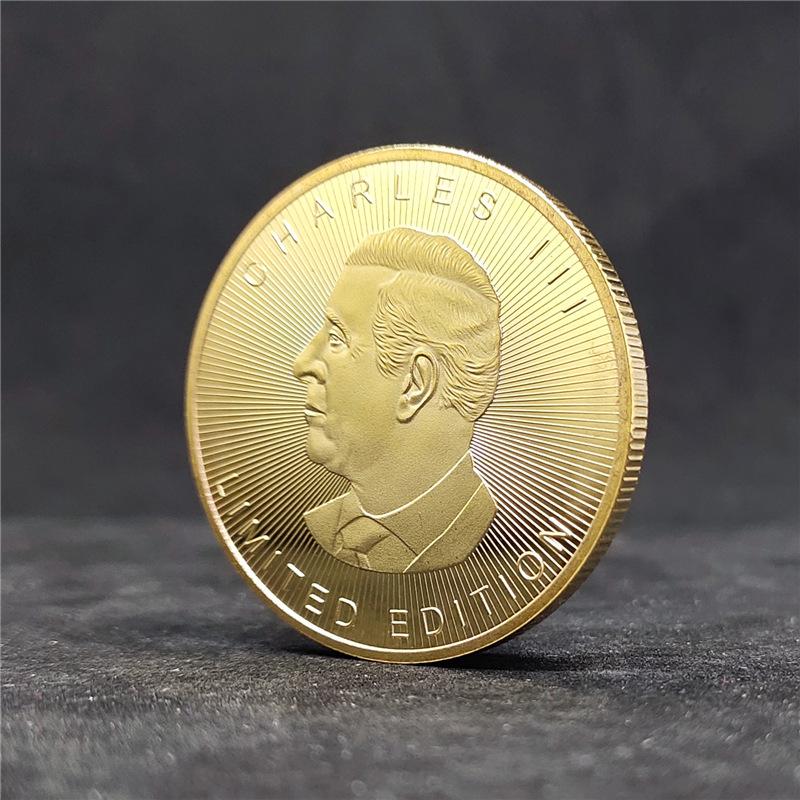 Moneta d'Oro Foglia d'Acero Canadese, 2015, 2020, 2021, 2023, Moneta Commemorativa Foglia d'Acero, Moneta della Regina del Commonwealth, Moneta Commemorativa per il Commercio Estero