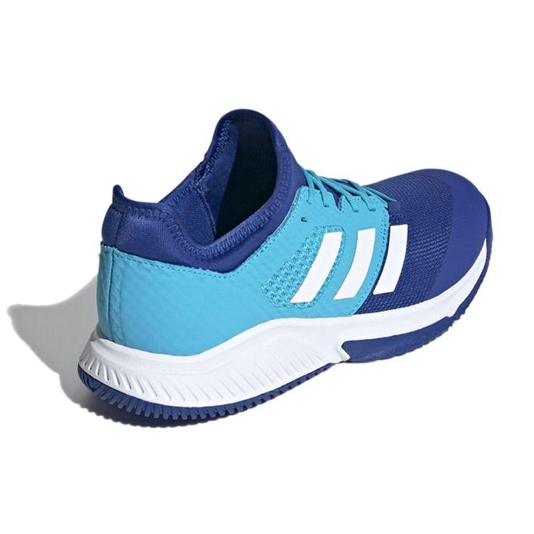adidas Court Team Bounce Comfortable Fabric Mesh Breathable Low Top Casual Running Shoes Men Sneaker Blue White FU8320