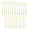 Newest Orange Silver 304 Stainless Steel Dinnerware High Quality 24Pcs Cutlery Set Matte Blue Flatware Knife Fork Spoon Hanging Tableware Set