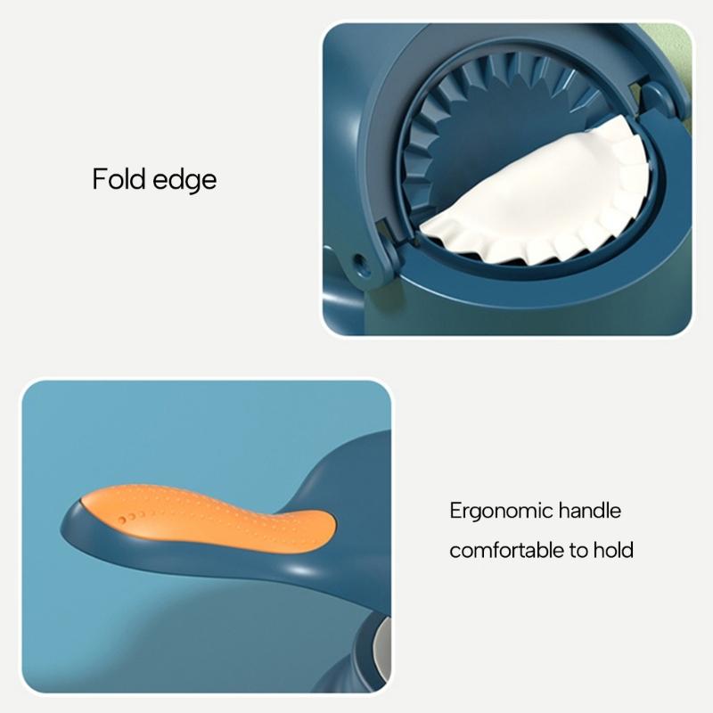 Portable Manual Dumpling Press Molds 2 In 1 Dumpling Maker Ravioli Maker Press Dumpling Making Tool for Dumpling Wrapper