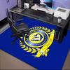 Nassr Football Club Crest Printed Office Carpet Chair Cushion  Entryway Rug, Rugs for Living Room, Bedroom Christmas gifts
