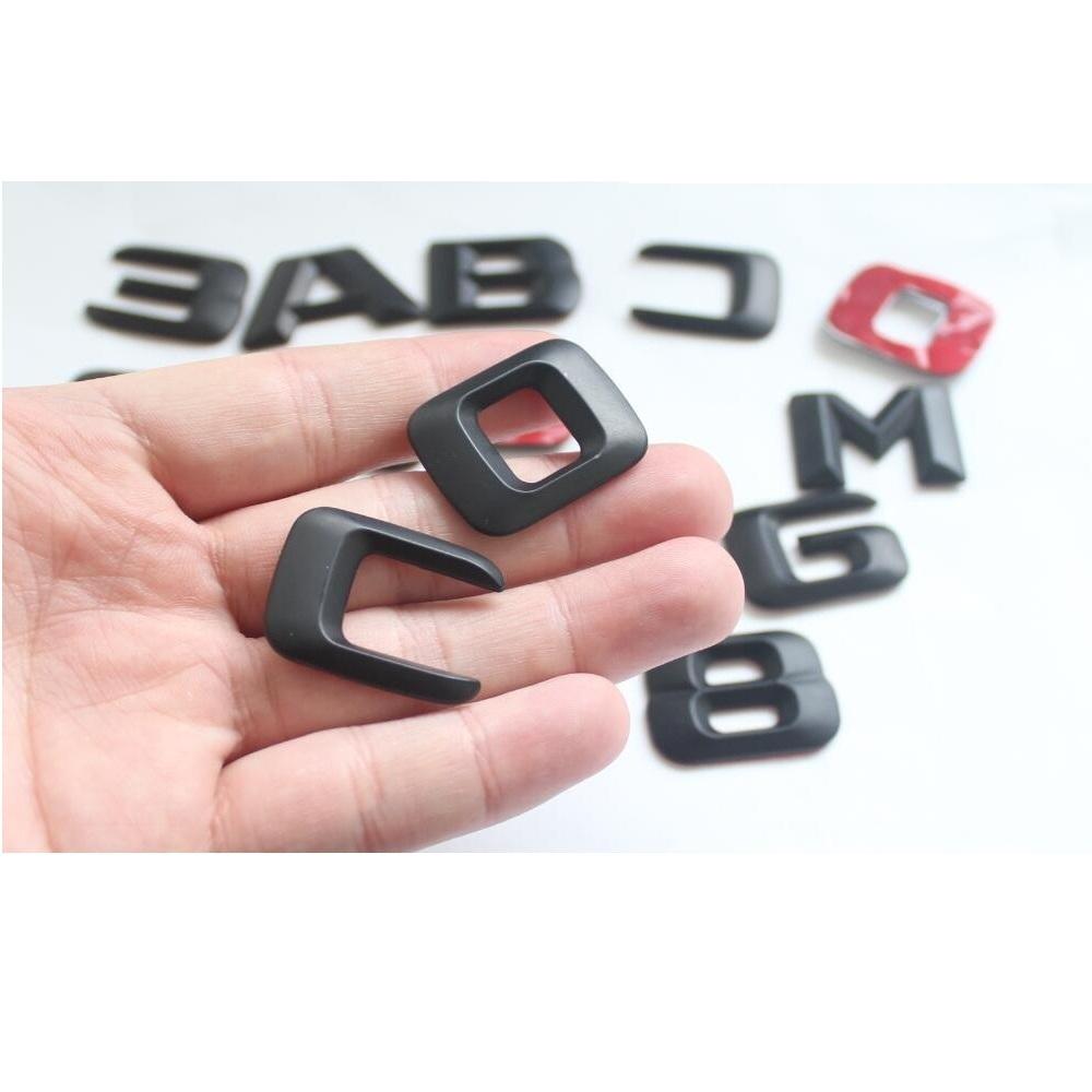3D Letters SLC160 SLC180 SLC200 SLC220 SLC230 SLC250 SLC280 SLC300 SLC320 SLC350 CDI 4MATIC For Mercedes Benz Emblems ZB1