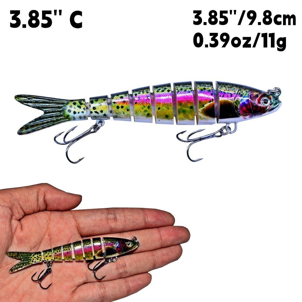Balıkçılık Lures Swimbait Crankbait Yem Bas Alabalık Crappie Muskie Yayın Balığı Olta Gerçekçi Balık