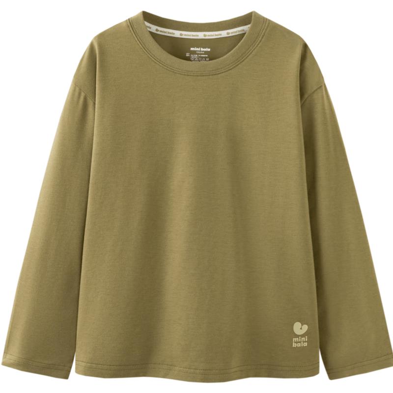 Mini Balabala Kids' Basic Letter Long-Sleeve T-Shirt