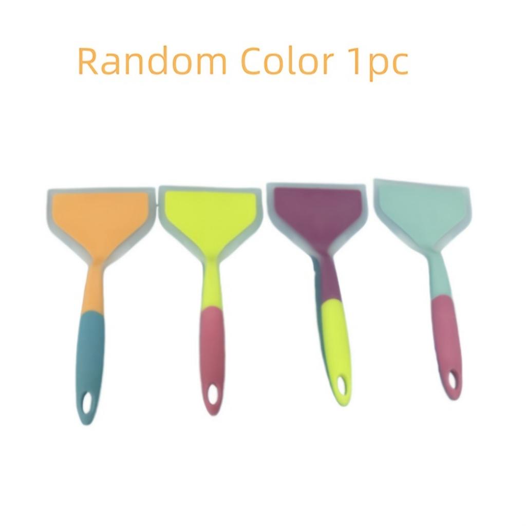 1PC 1/2 Silicone Spatula Set Non-stick, Heat Resistant Kitchen Utensils for Cooking, Sautéing and Frying  Great for Pancakes, Steaks and Grills!