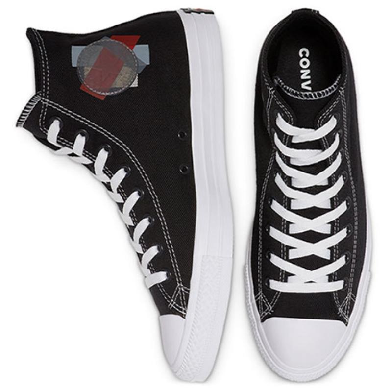 Converse All Star Space Racer Lace-up High Top Canvas Shoes Unisex Black & White