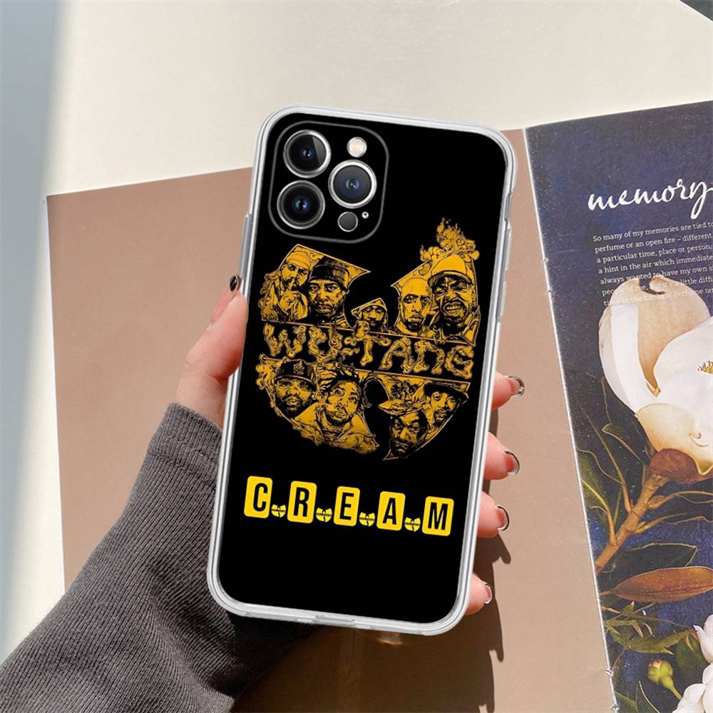 W-wu T-tang Clan Gruppo Musicale Hip-hop Adatto per Custodia Telefono IPhone 16 15 Promax IPhone 14 11 12 High End 13 Pro Silicone