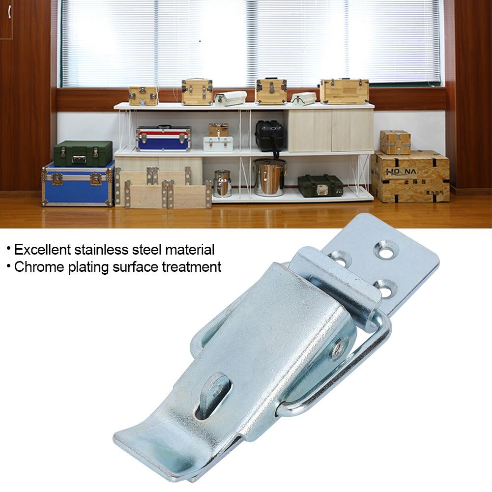 4PCs Spring Hasp Case Latch Hardware Fasteners Stainless Steel Waterproof Anti Corrosion