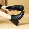 British Martin boots women's 2025 new autumn and winter platform short women's boots small height increase medium heel short boots