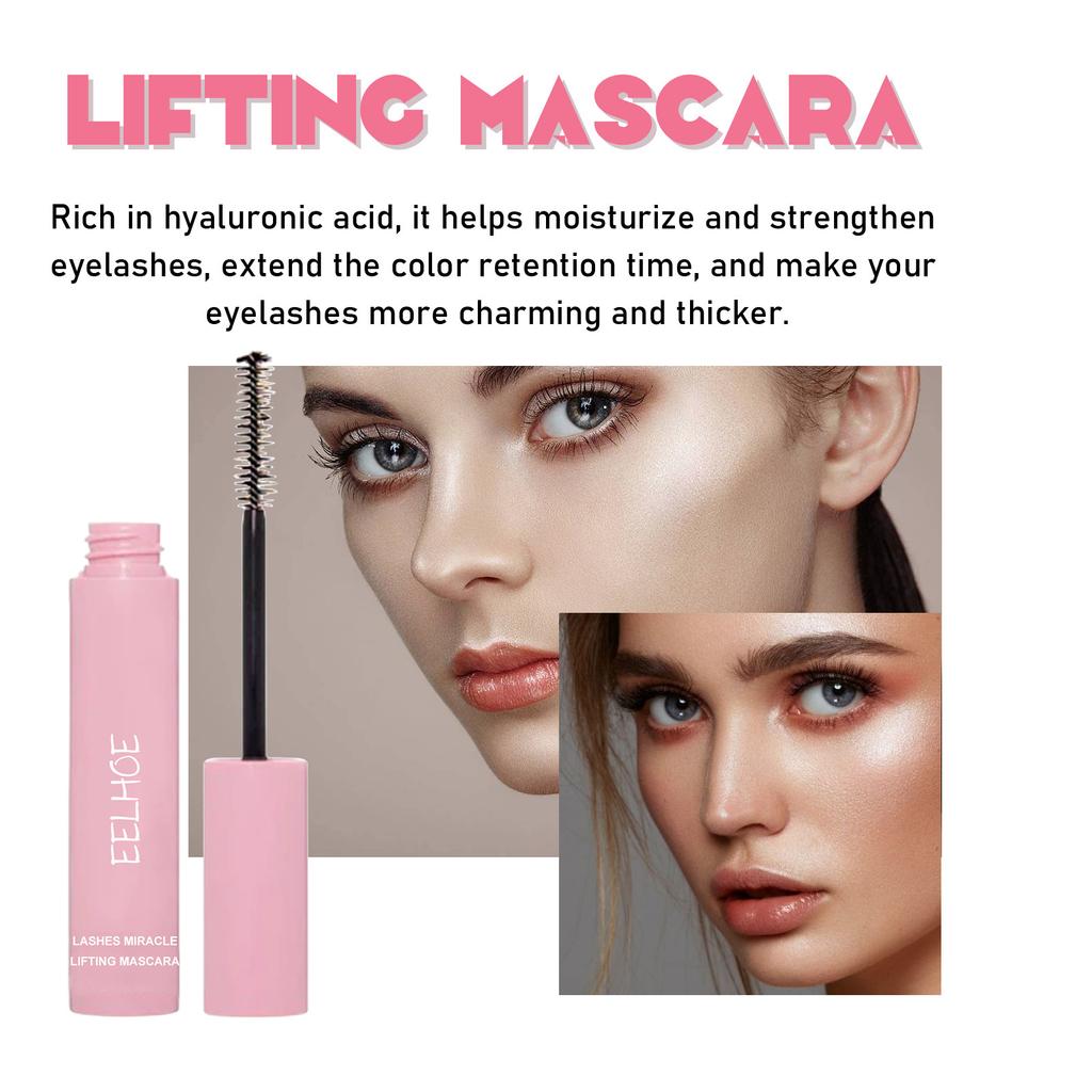 EELHOE 1 Pcs Curling Mascara Ultra-fine Small Brush Head Mascara Slim And Thick Curling Anti-sweat Non-smudge Curling Mascara Comestics