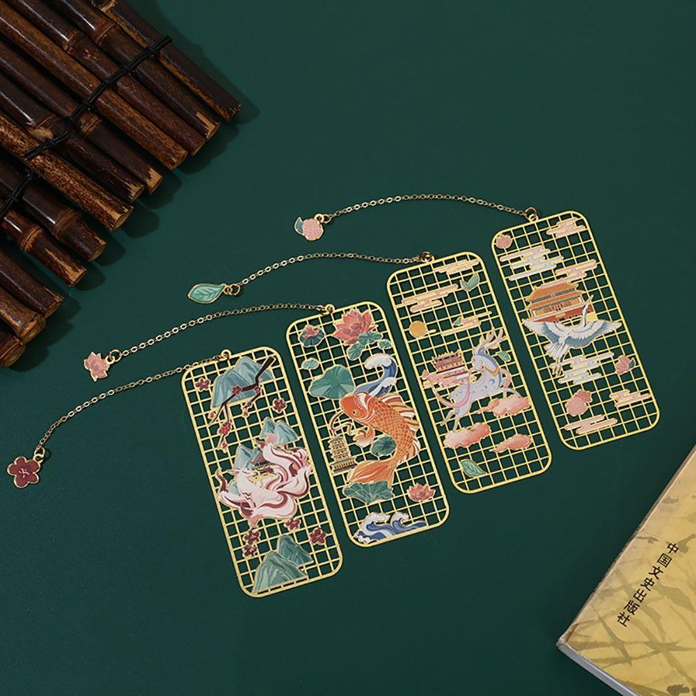 

Hollow Metal Bookmark Metal Book Page Pagination Portable Book Page Marker